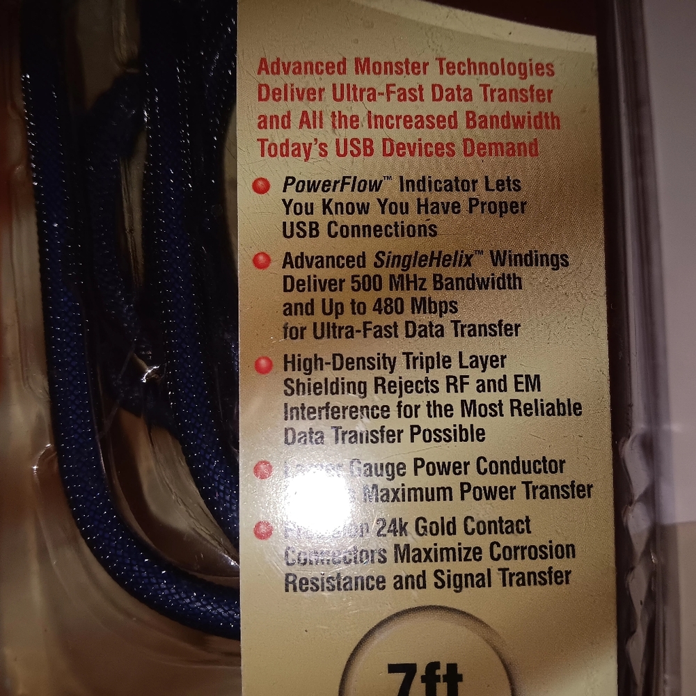 USB AV 7 ft.CABLE, - Picture 4 of 6